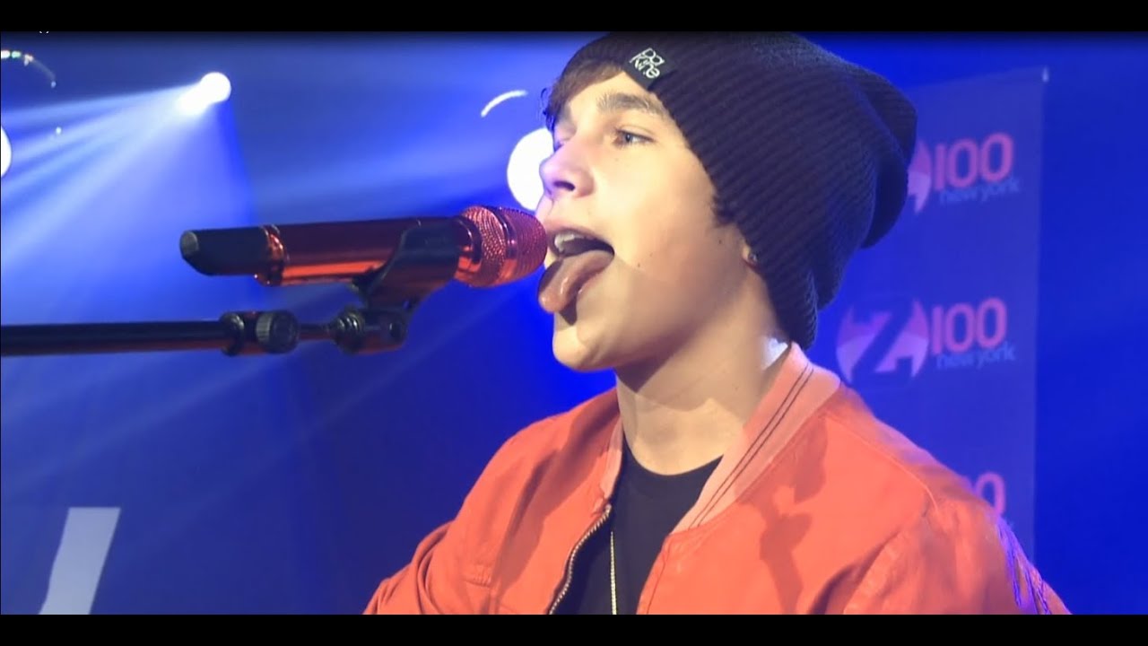 Austin Mahone Z100 Performance (Say Somethin, SYJAF, Heart In My Hand, What About Love) 6-7-13