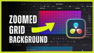 How to Create a Zoomed Grid Background in DaVinci Resolve