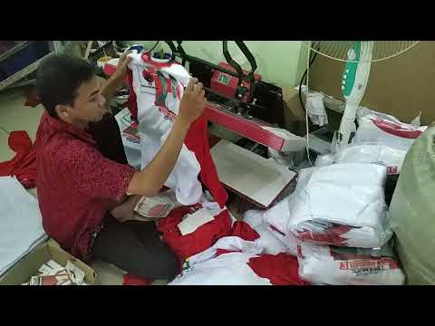 Dokumentasi produksi Kaos