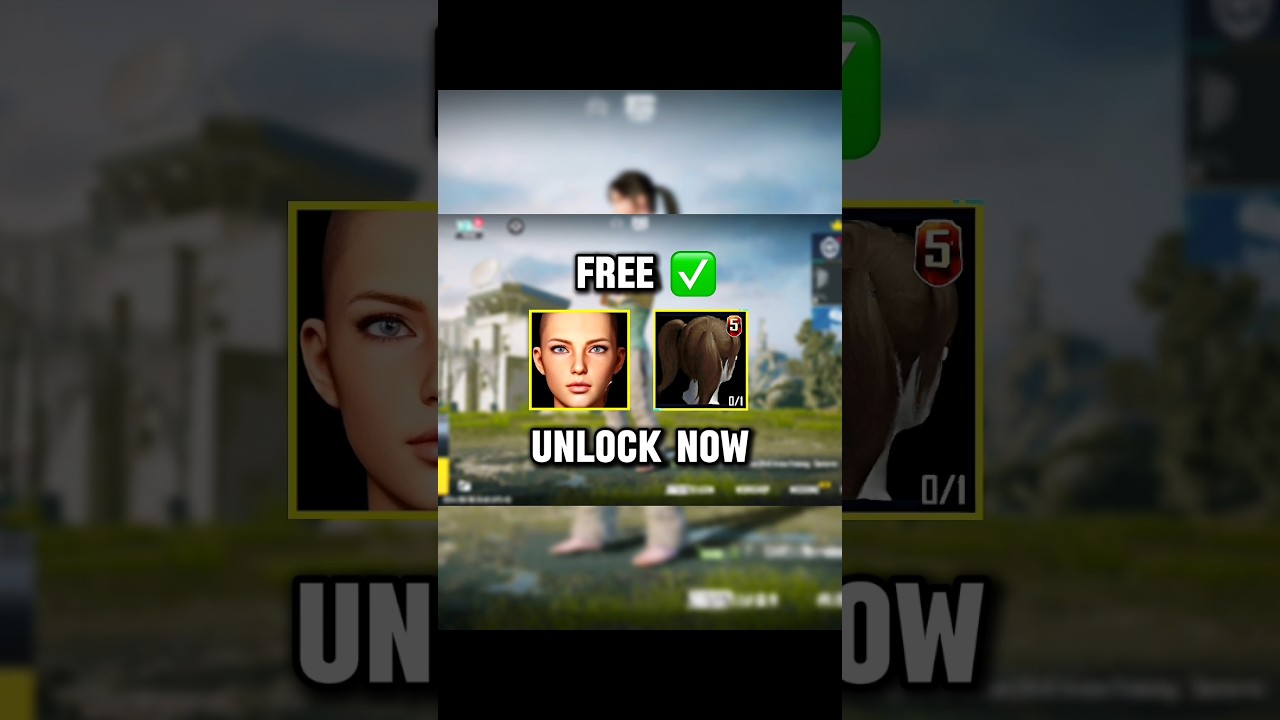 Free Unlock Female Character & Hairstyle ✅ #pubgmobile #bgmi #tipsandtricks