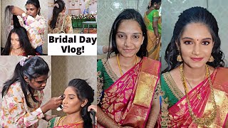 Bridal Makeup Vlog 😍 Reception Makeover 🥰 🤩 தமிழில் || Mable Aarthi