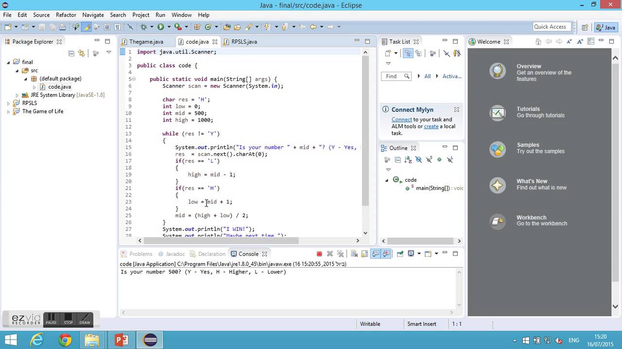 Java Programing workshop - Session 1 - 2015 - YouTube