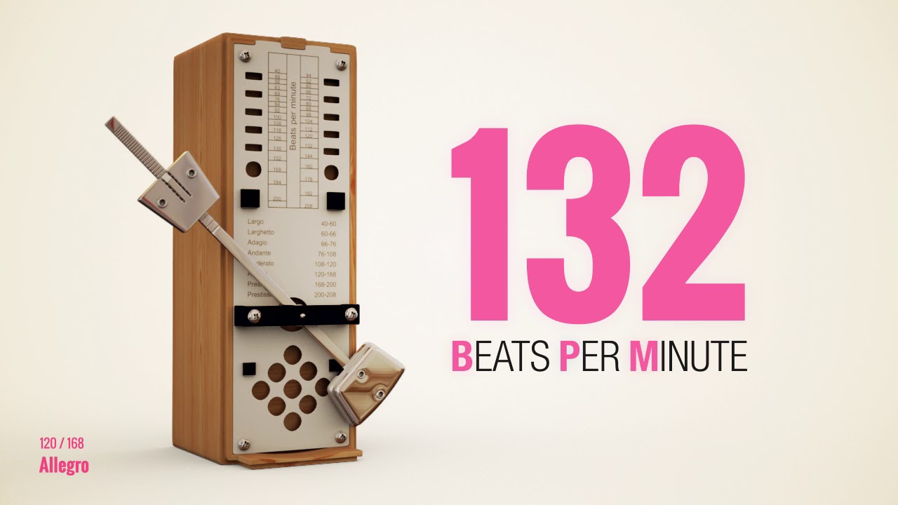 132 BPM Metronome - YouTube
