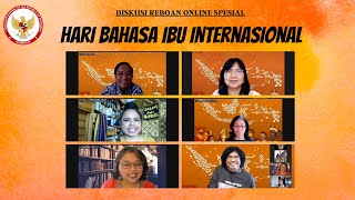 Diskusi Reboan Online Spesial : Hari Bahasa Ibu Internasional