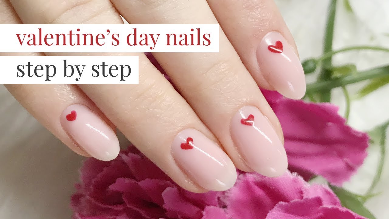 VALENTINE'S DAY 💞 NAIL ART Step By Step 🥰 ️ - YouTube