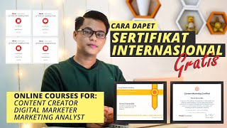 KURSUS BERSERTIFIKAT INTERNASIONAL, ONLINE COURSE COCOK UNTUK CONTENT CREATOR #onlinecourse #creator