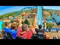 The atlantica super splash ride at theme park europapark in germany