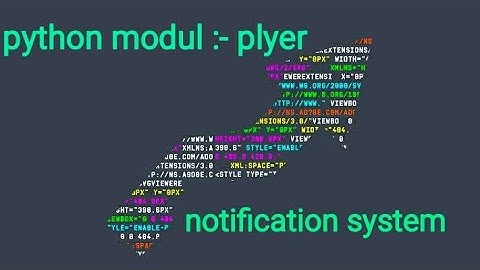 #python notification system in python using plyer modul