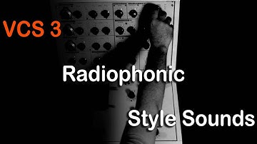 VCS3 Radiophonic Style Sounds