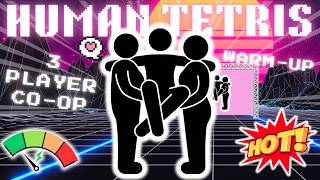 Human Tetris 3 Player | The Perfect Formation Test 🏆