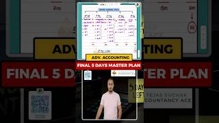 Last 5 Days Study Plan for CA Inter Advanced Accounting 📚 #tejassuchak #cainter #advancedaccounting
