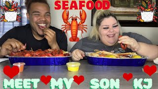 Meet My Oldest Son Kj | Seafood Mukbang