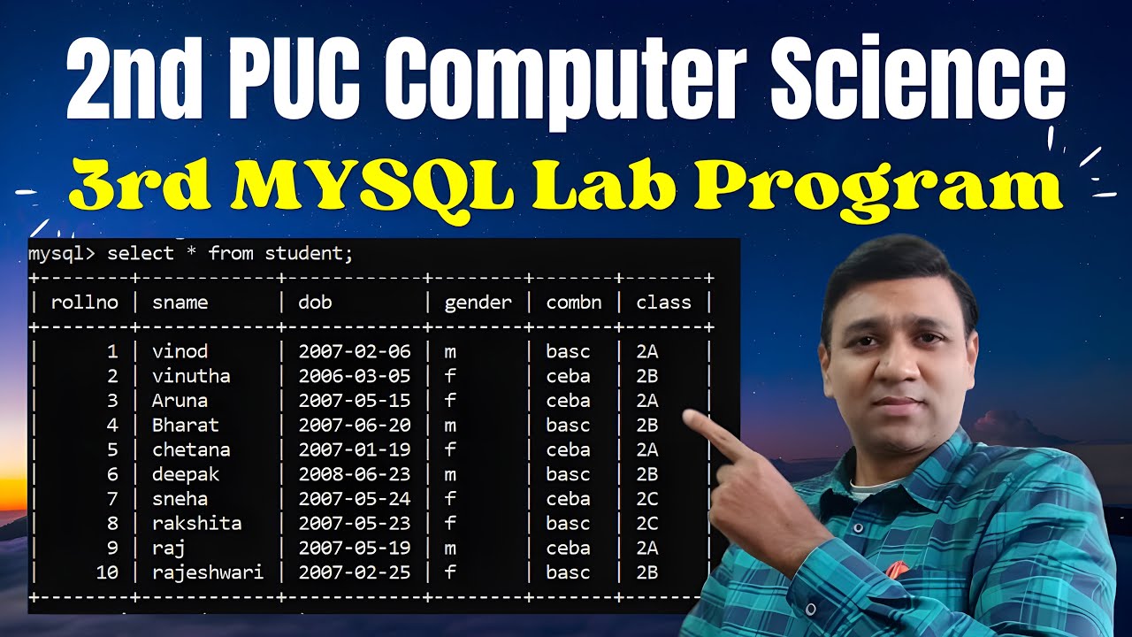 MySql Student Table | MySql Student Database | Create Student Table in ...