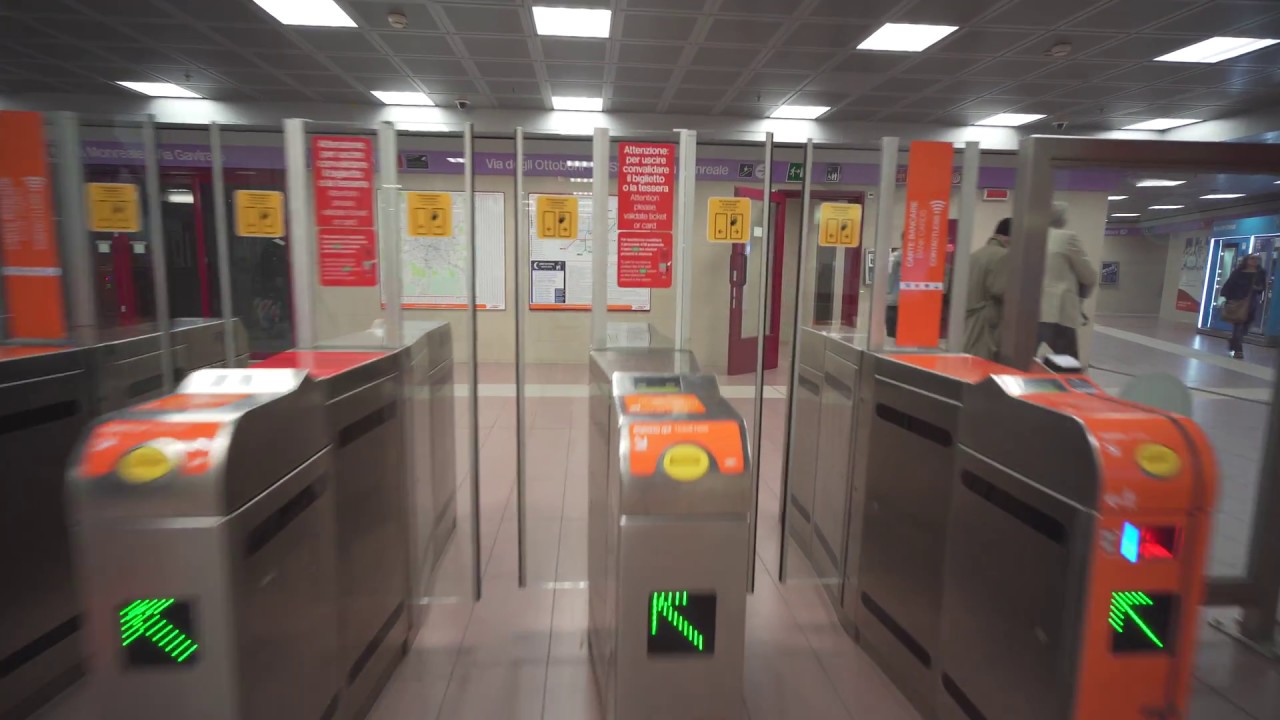 Italy, Milan, Metro ride from LOTTO to SEGESTA