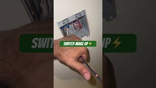 How I do my make up, single pole switch ⚡️ #tools #electrician #construction #fyp #diy #edc