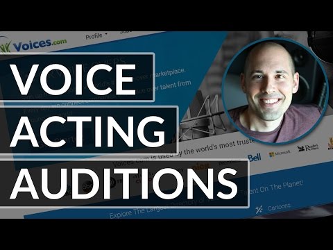 Voice Acting Auditions using Voices.com