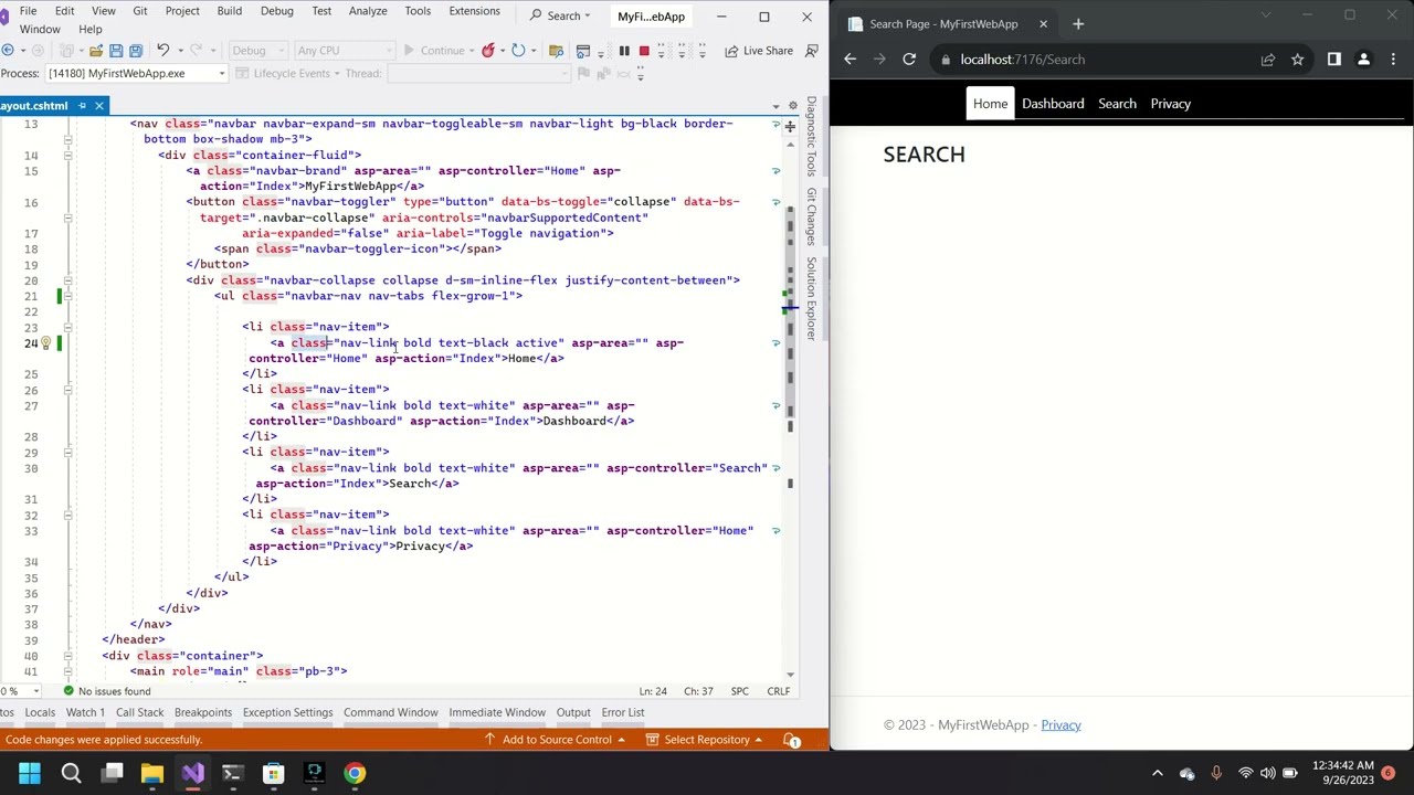 How to Highlight Active Tab in ASP.NET Core MVC Navigation Menu|Layout.cshtml Tutorial