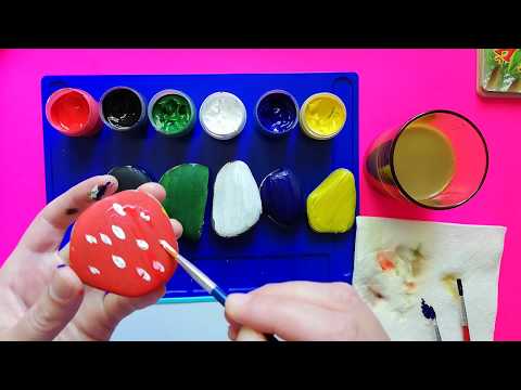 გავაფერადოთ ქვები. ვისწავლოთ ფერები ხალისით და თამაშით.