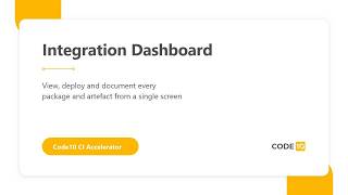 Integration Dashboard - CI Accelerator Apps (Sub)