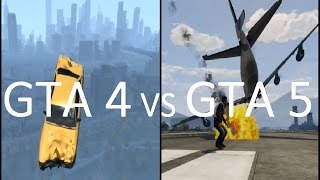 GTA 4 & GTA 5 Montage ft. Stunts, Crashes, Deaths