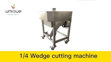 Carrot and potato wedge cutting machine