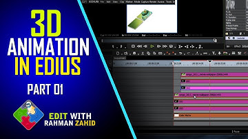 Make 3D animation in Edius | Edius motion, track matte and masking work Part-01