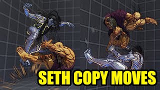 SETH All Copy Moves Comparison [Oro Update] - Street Fighter V Champion Edition