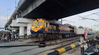 !! High Capacity Parcel Van Freight Train Indian Railways !!