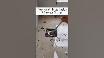 Quickly floor drain installation#floordrain
