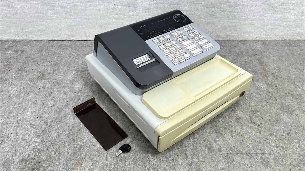 □ CASIO カシオ 電子レジスター NL-200 鍵1本付 業務用 店舗用品 レジ