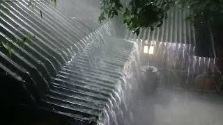 Drift Off to Soft River Current | Sleep Sounds, Distant Thunder Echoing in the Night