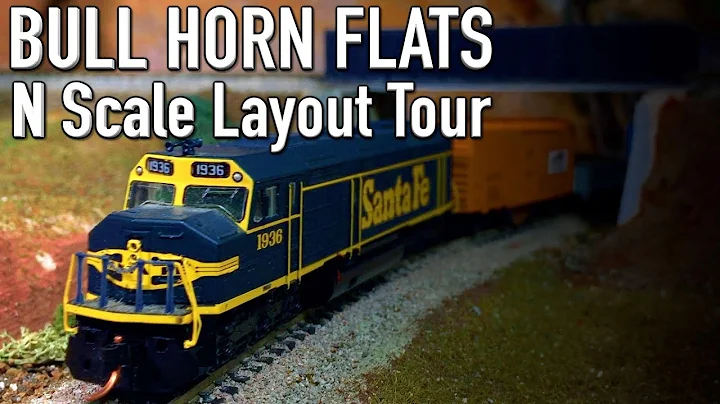 Bullhorn Flats N Scale DCC Model Railroad Layout T...