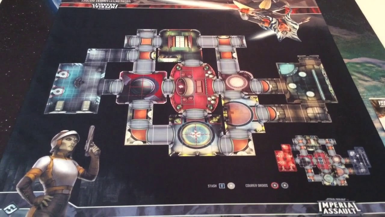 Star Wars Imperial Assault Uscru Entertainment District Skirmish Map