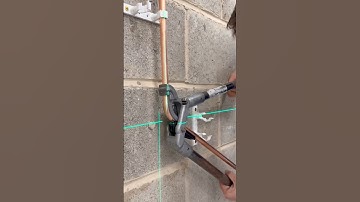 How to bend copper pipe in place! #asmr #howto #diy #foryou #tools #shorts #subscribe #hack #plumber