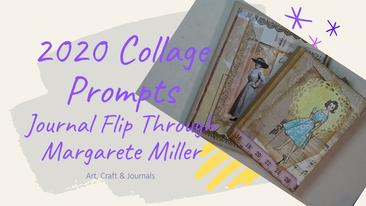 Margarete Miller 2020 Collage Prompts Flip Through