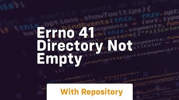 errno 41 directory not empty