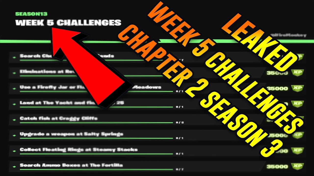 Fortnite Season 3 Chapter 2 Week 5 *Challenges Guide ...