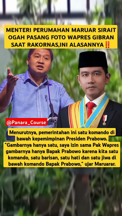 Maruar sirait anti Gibran. #shorts