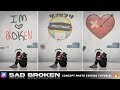 Sad broken heart photo editing in picsart  broken photo editing  sad photo editing  cs editz