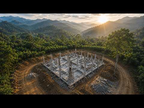 She Built a Luxury Mountain Home Alone! | Incredible 239-Day Transformation|by@Nhật Châu Build