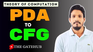 PDA to CFG Conversion || equivalence of CFG and PDA || TOC