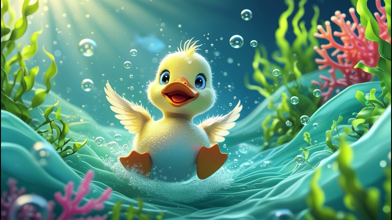 The Duckling’s Swim Through Dreamy Waters | Bedtime Lullaby for Kids | Calm Nursery Rhymes