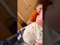 This baby likes to bite my kid
