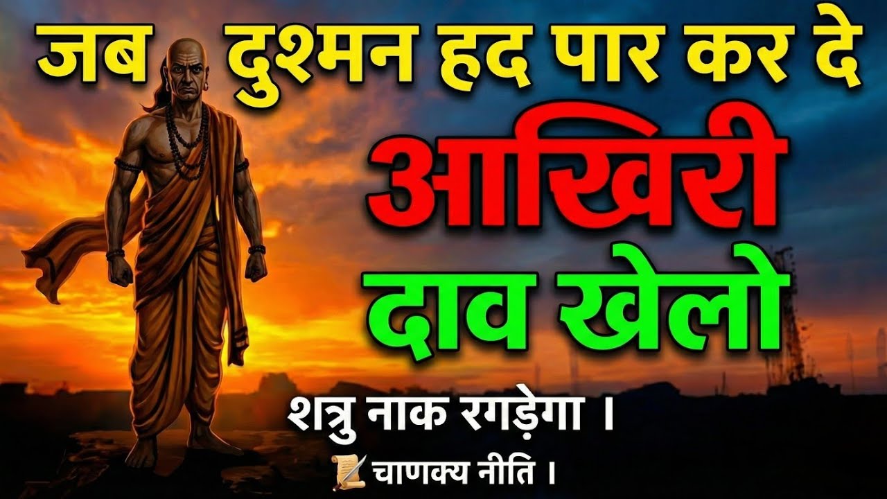 जब दुश्मन हद पार कर दे – चाणक्य का यह आख़िरी दांव खेलो Motivation chanakya niti rules