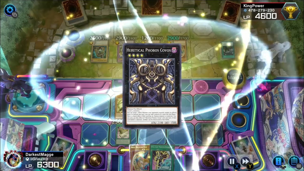Shining Sarcophagus Dark Magician Vs Blue-Eyes White Dragon (Dark