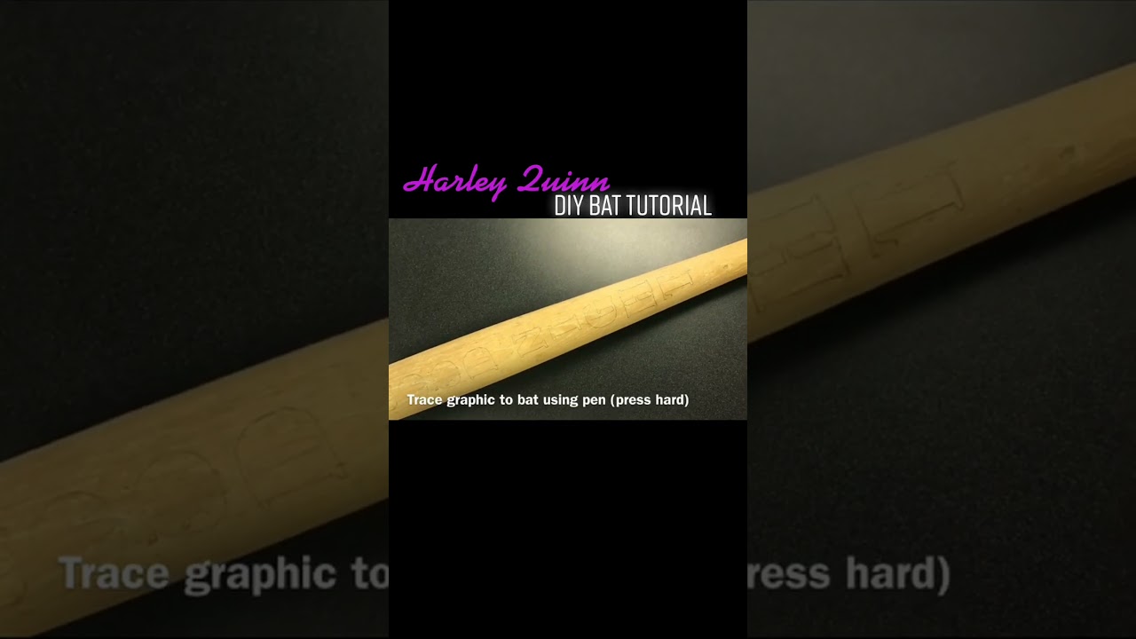Diy harley quinn bat tutorial 