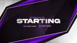 STREAM IS STARTING SOON TEMPLATE INTRO NO Copyright free Download And Use [2021] Template INTRO
