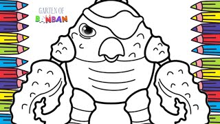Garten of Banban New Coloring Pages - How To Color Chick Bob From Garten of Banban / NCS MUSIC