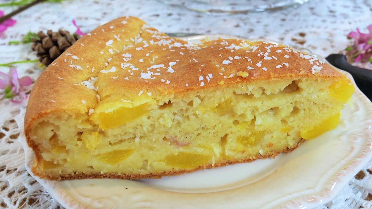 Recette de Gâteau Sans Sucre et Sans Lactose - moelleux aux pommes healthy  