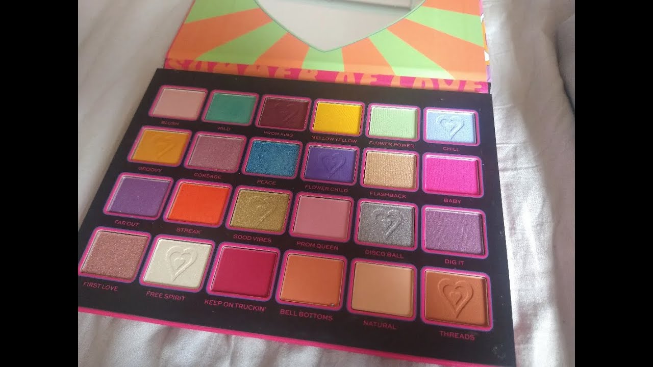makeup revolution summer of love eyeshadow palette review